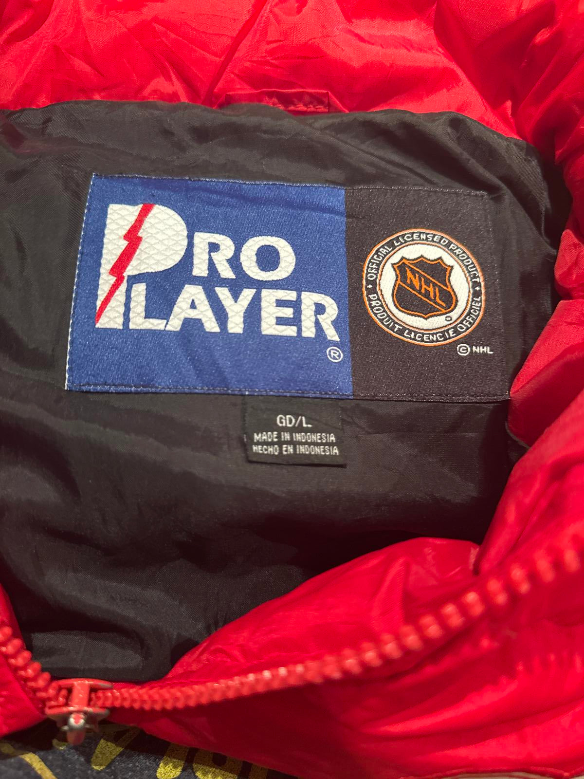 NHL licensed Pro Player Red Wings puffer jacket