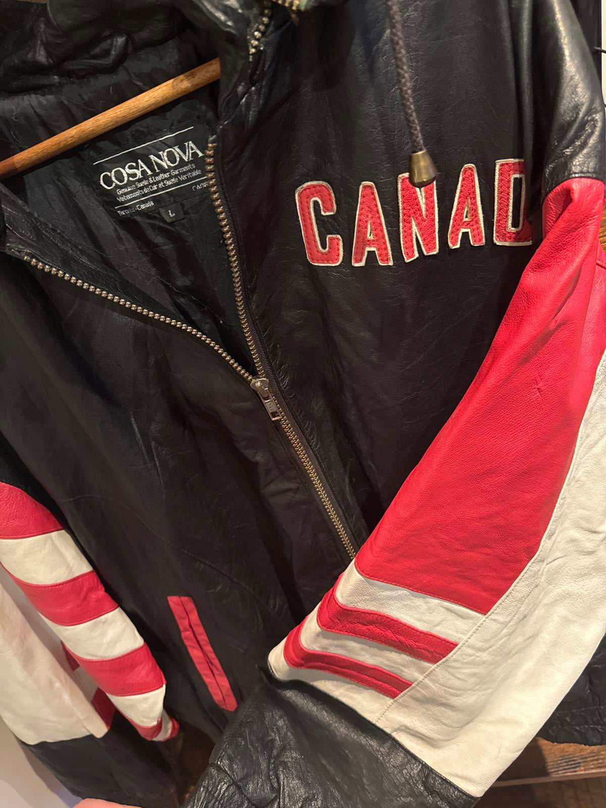 Cosa Nova Canada leather & suede coat