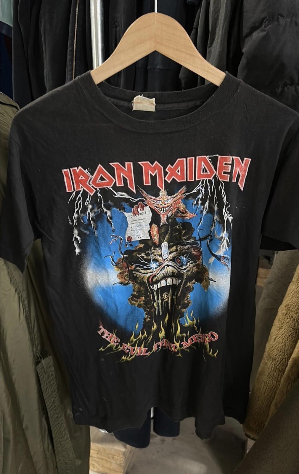 Vintage Iron Maiden tee the evil that men do