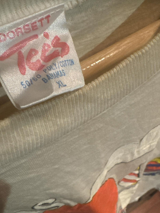 Bahamas I don’t do mornings vintage single stitch tee