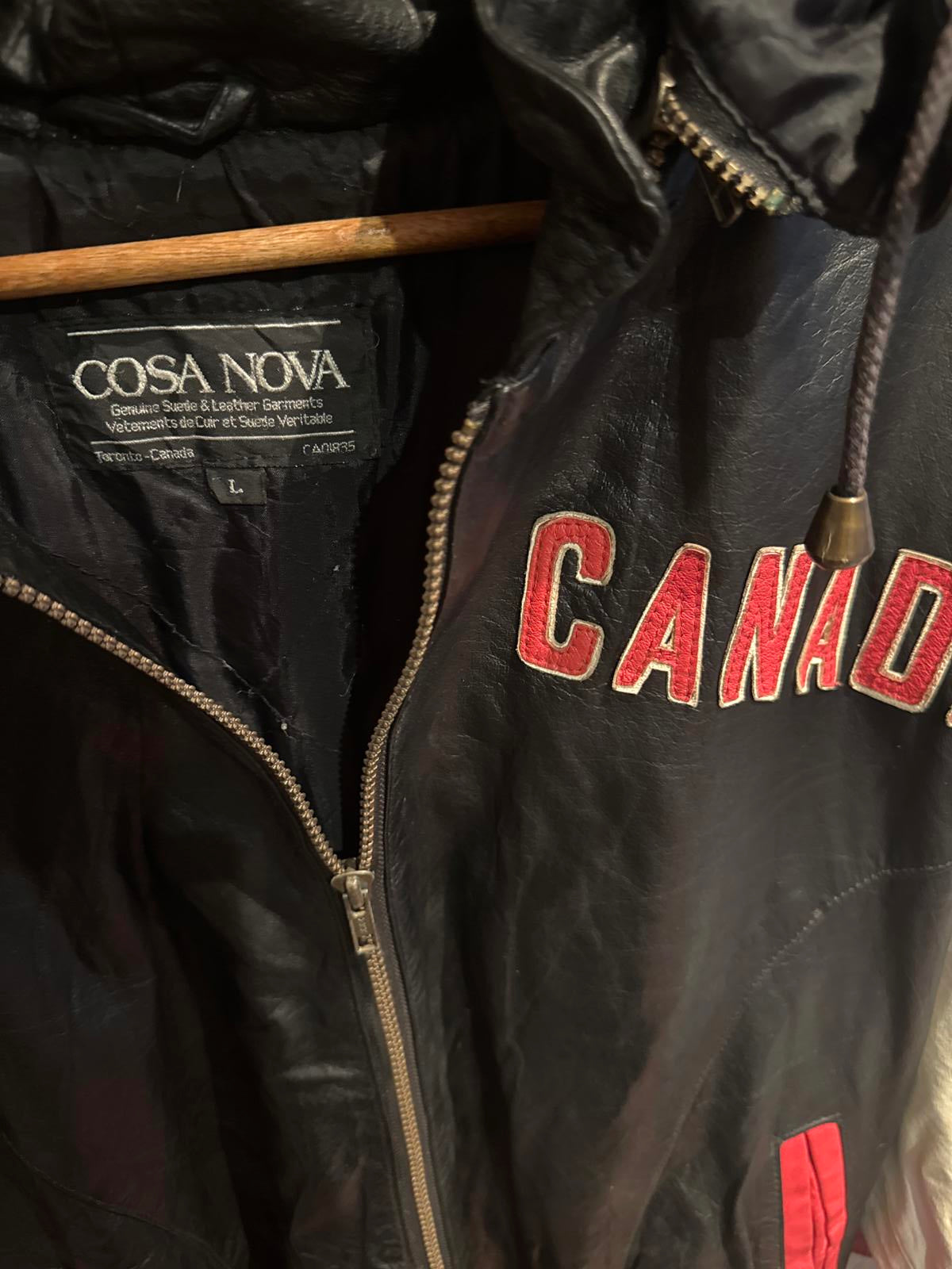 Cosa Nova Canada leather & suede coat