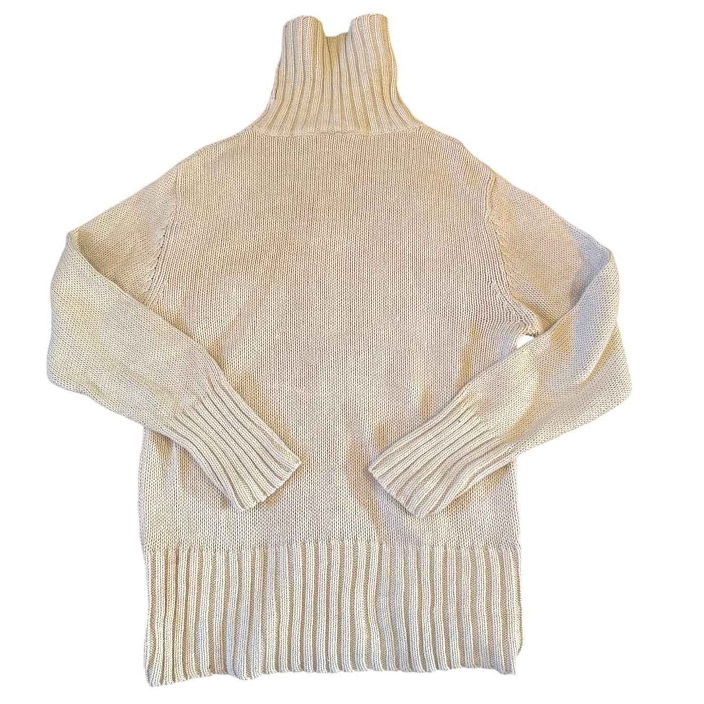 Disneyland resort, Paris original label turtleneck jumper with embroidered Winnie the Pooh emblem on the front size large in good condition
