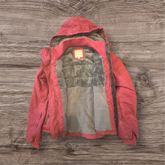 Women’s Bench hooded jacket in red