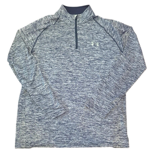 Mens Under Armour loose fit heatgear quarter zip sports shirt