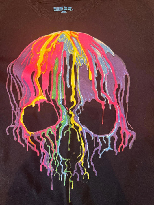 Kids painted skull playa del Caen Mexico tshirt