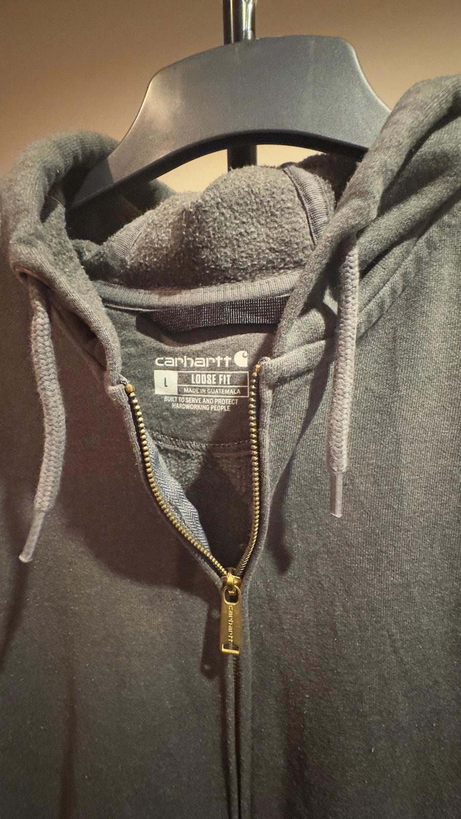 Loose fit carhartt jumper in dark grey size L
