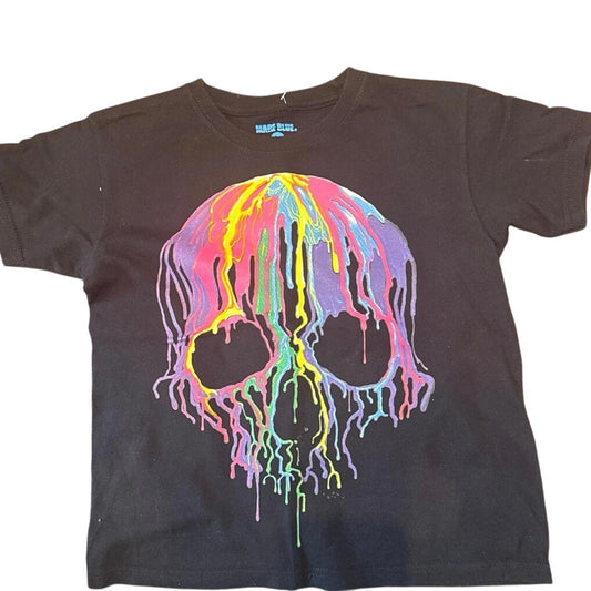 Kids painted skull playa del Caen Mexico tshirt