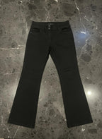 Black Petite Bootcut Trousers 12P