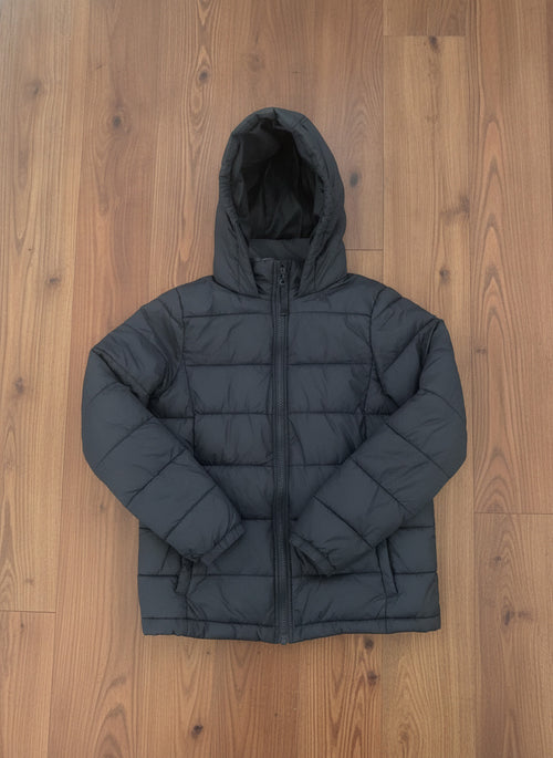 Berghaus Black Puffer Jacket with Hood, Kids Size 11-12