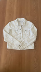 ONLY White Denim Jacket Size 40