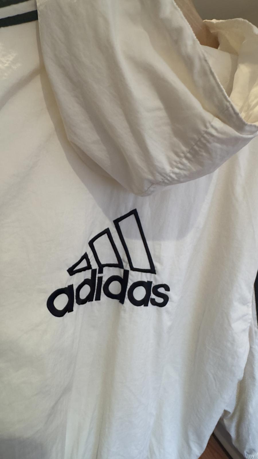 Adidas fully embroidered padded full zip jacket