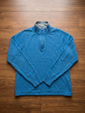 Kathmandu Blue Quarter-Zip Knit Jumper Size 12 – actual item photograph