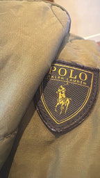 Polo Ralph Lauren Quilted Bomber Jacket Olive Green Size M
