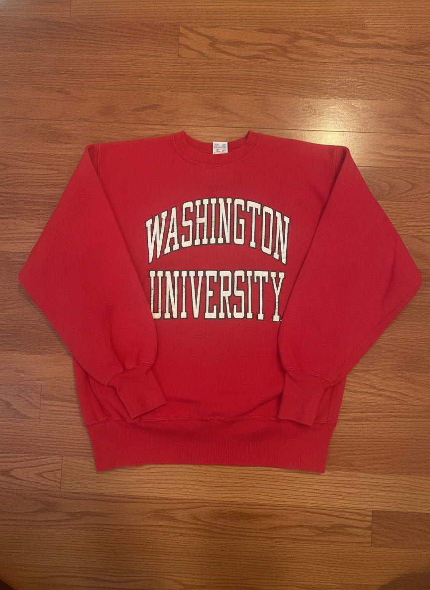 Champion Reverse Weave Washington University Red Sweatshirt,