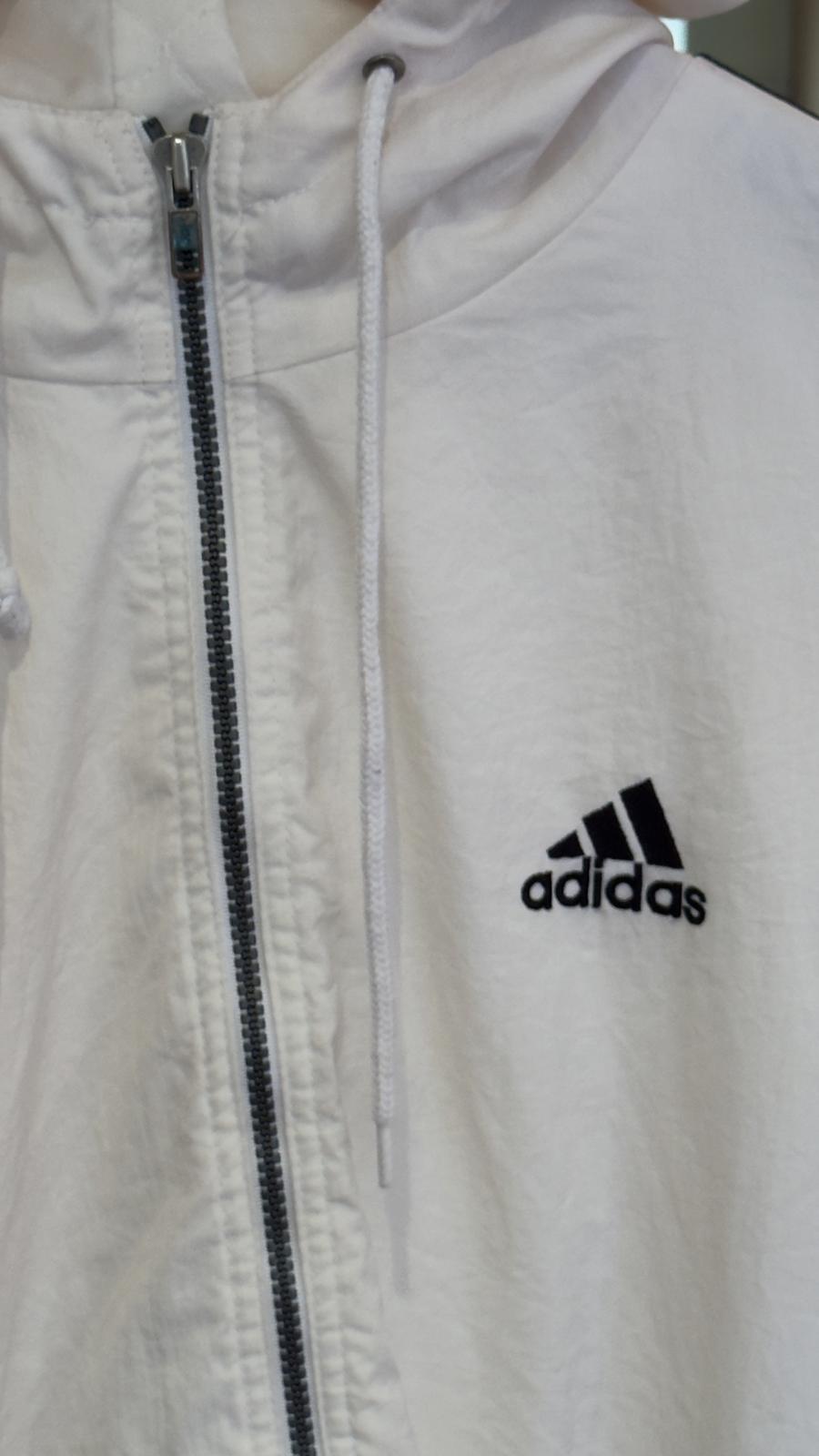 Adidas fully embroidered padded full zip jacket