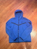 Nike Blue Full-Zip Hooded Sweatshirt Jacket – actual item photograph