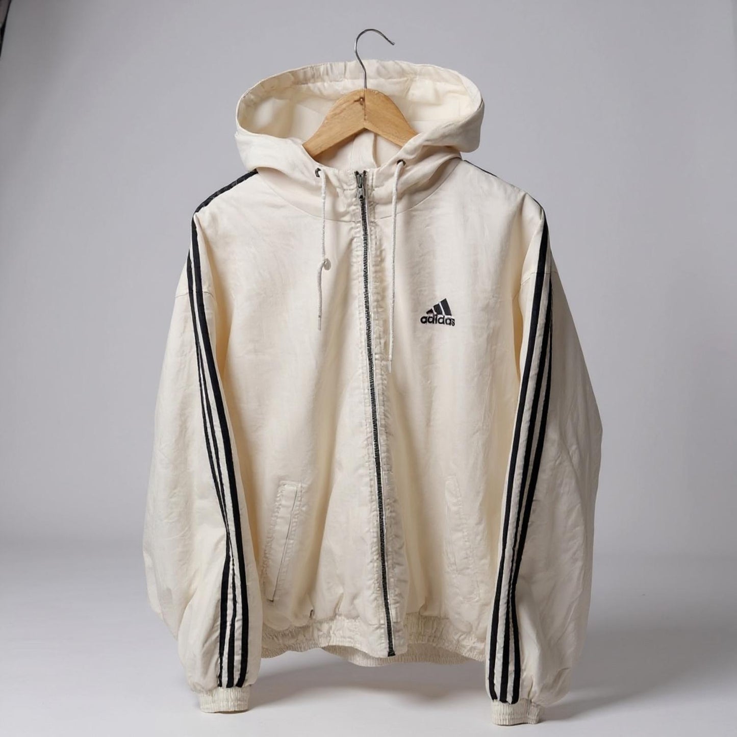 Adidas fully embroidered padded full zip jacket