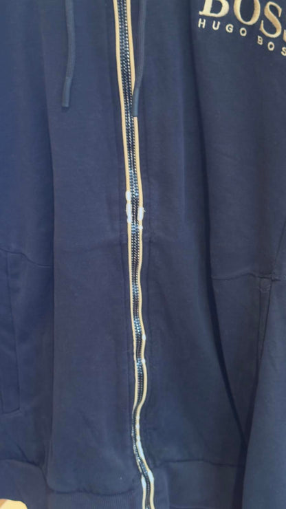 Hugo boss embroidered formal style black jacket