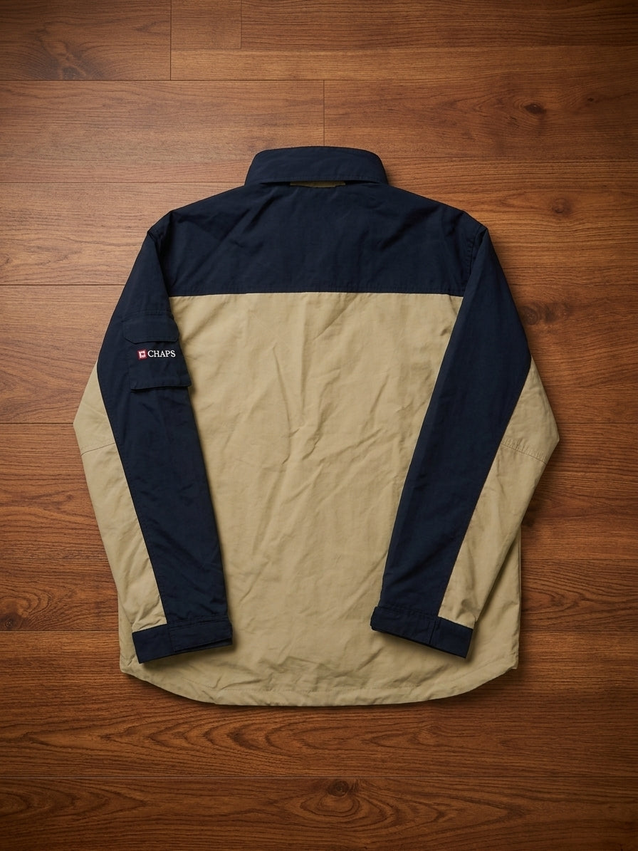 Chaps Men’s Navy and Tan Colour shell style jacket – product photograph 2 of 8