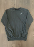 Gymshark Dark Green Crew Neck Sweatshirt XS