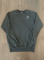 Gymshark Dark Green Crew Neck Sweatshirt XS