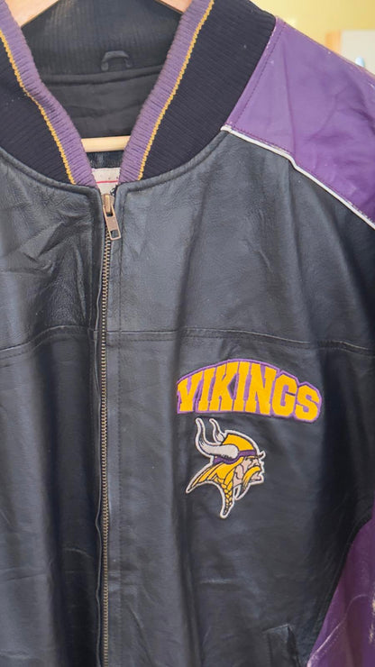 NFL Minnesota Vikings sports jacket fully embroidered