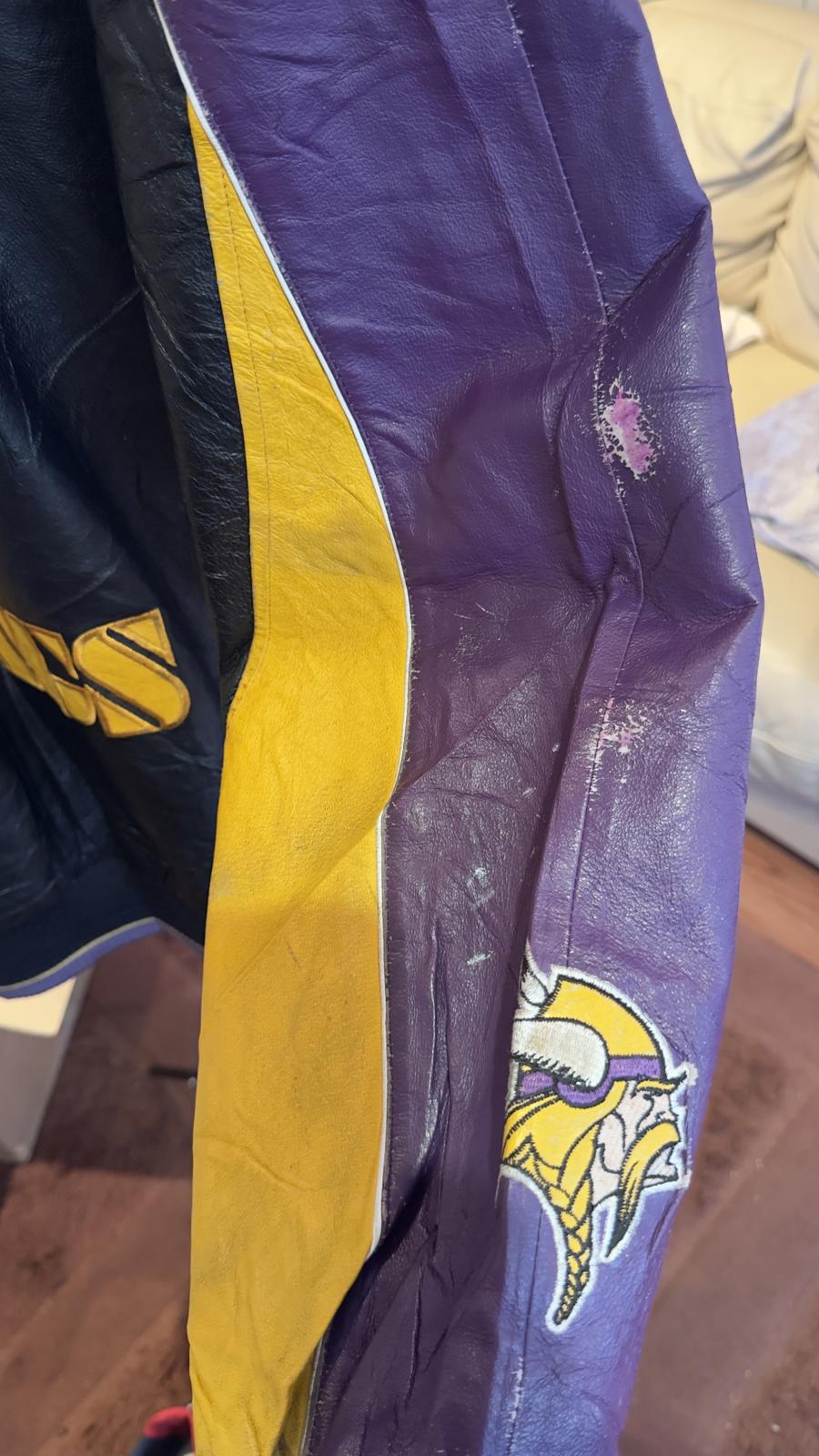 NFL Minnesota Vikings sports jacket fully embroidered