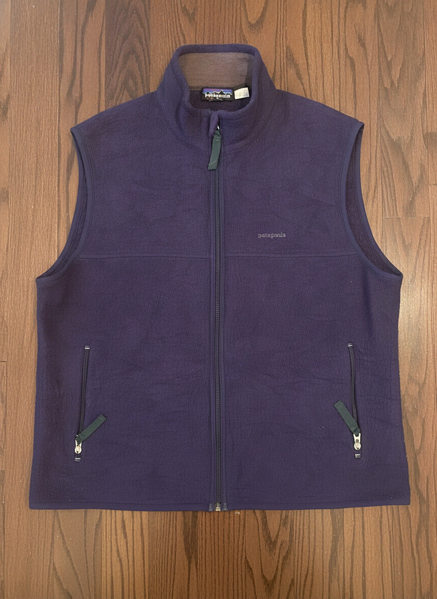 Patagonia Synchilla Fleece Vest Large Made in USA Navy Blue