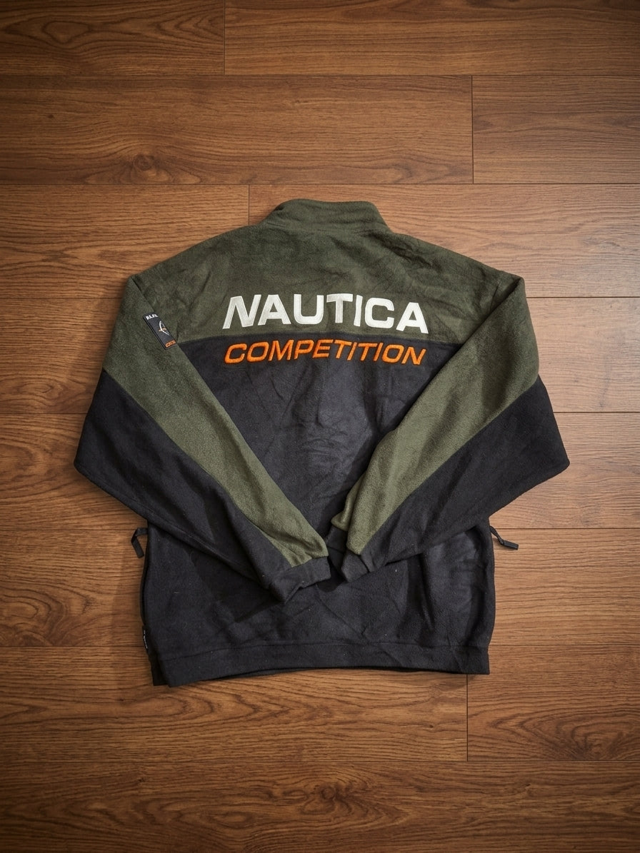 Nautica Competition Colourblock Quarter-Zip Fleece Jumper – product photograph 4 of 8