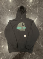 Carhartt Black Loose Fit Hoodie Size S