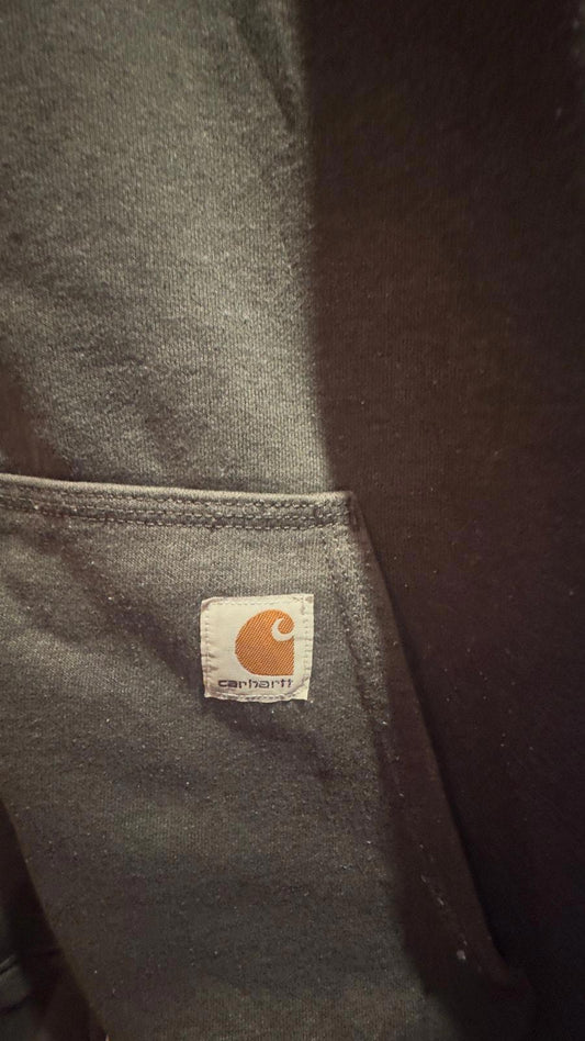 Loose fit carhartt jumper in dark grey size L