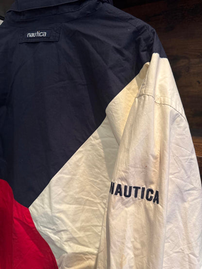 Mens Nautica reversible windbreaker jacket
