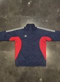 Adidas Navy Red Full Zip Training Jacket / Sports Top Size M