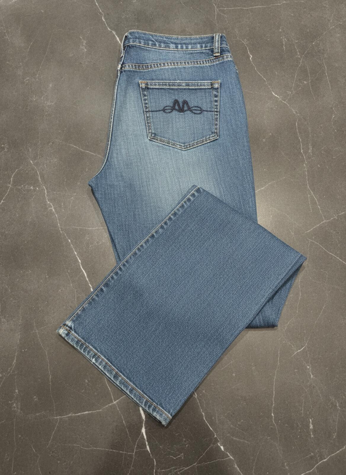 eVie Authentic Jeanswear Wide Leg Cropped Jeans - Size S / L
