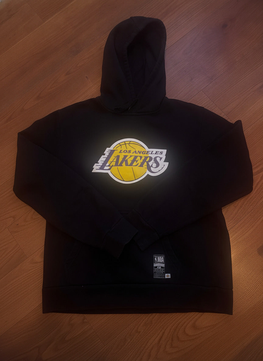 Los Angeles Lakers Black Hoodie with LeBron James 6 Print