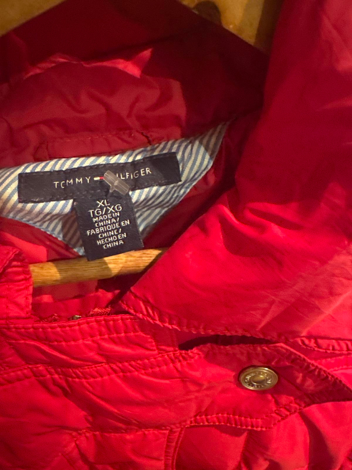 Tommy Hilfiger ladies red puffer jacket