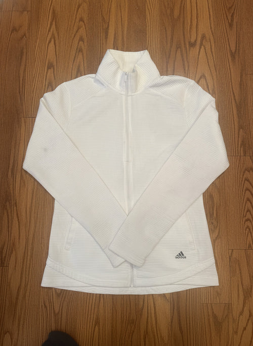 Adidas White Golf Full-Zip Jacket Size S