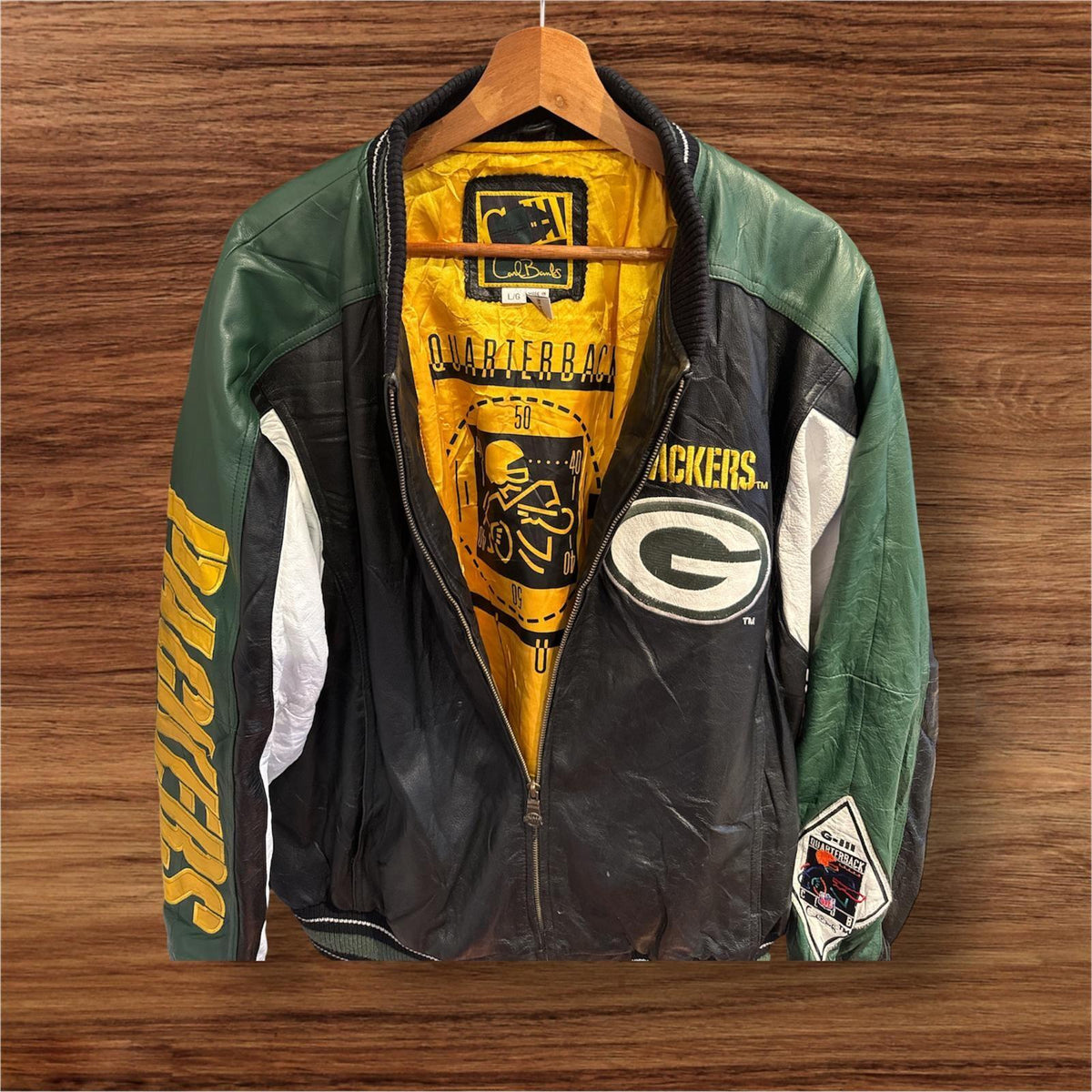 Leather and embroidery varsity Carl Banks Green Bay Packers - detail image 2
