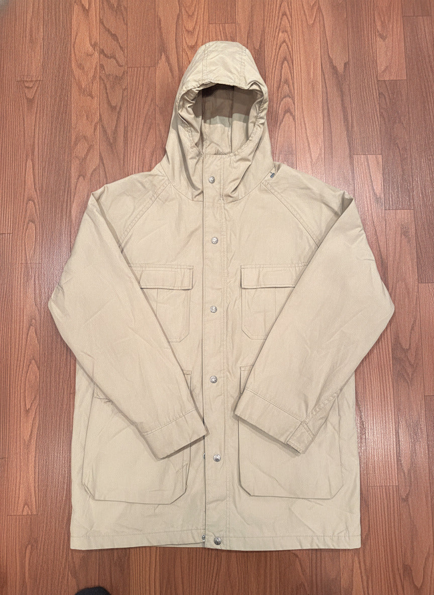 Woolrich Tan Hooded Jacket with Snap Buttons Size S