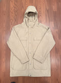 Woolrich Tan Hooded Jacket with Snap Buttons Size S