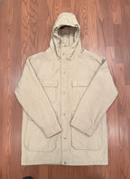 Woolrich Tan Hooded Jacket with Snap Buttons Size S