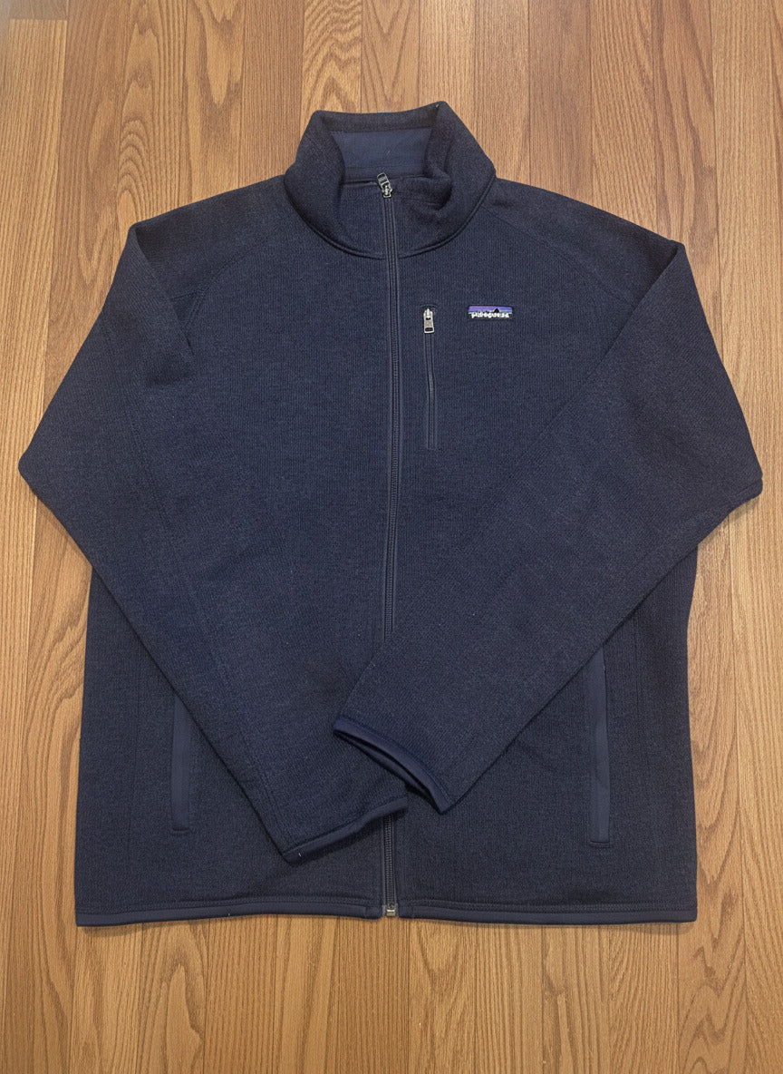 Patagonia Men's Navy Blue Full Zip Fleece Jacket Size Large