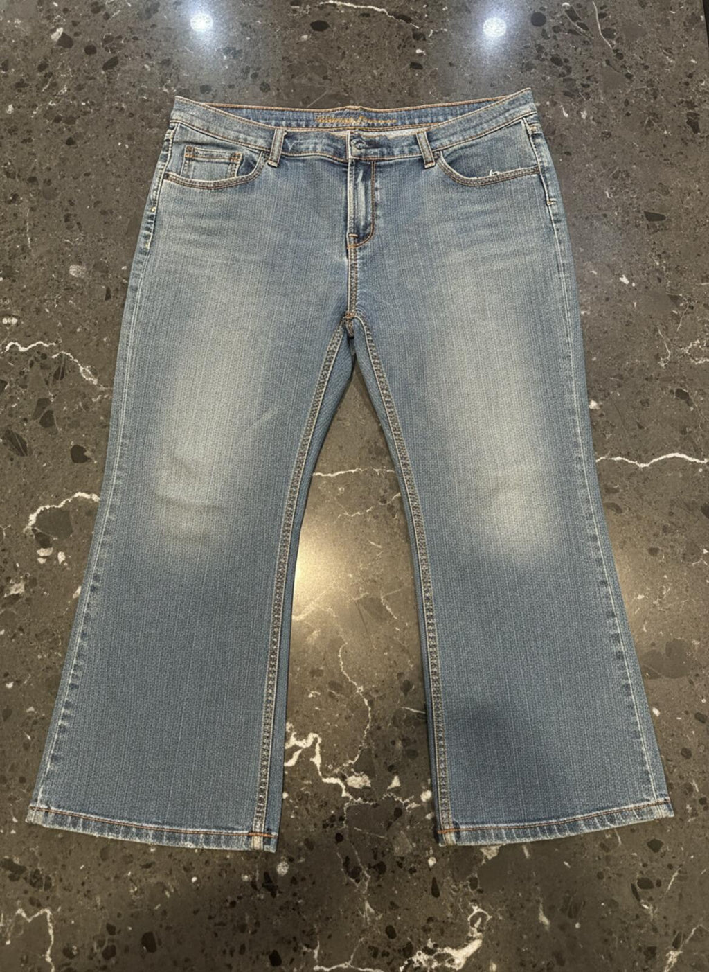 eVie Authentic Jeanswear Wide Leg Cropped Jeans - Size S / L