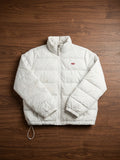 Levi's cream / pale blue Quilted Zip-Up Jacket Size S – actual item photograph