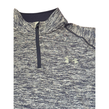 Mens Under Armour loose fit heatgear quarter zip sports shirt