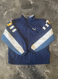 Puma Vintage Navy Blue Track Jacket with White and Light-Teo