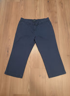 Fred Perry vintage green label Navy Blue Cropped Trousers