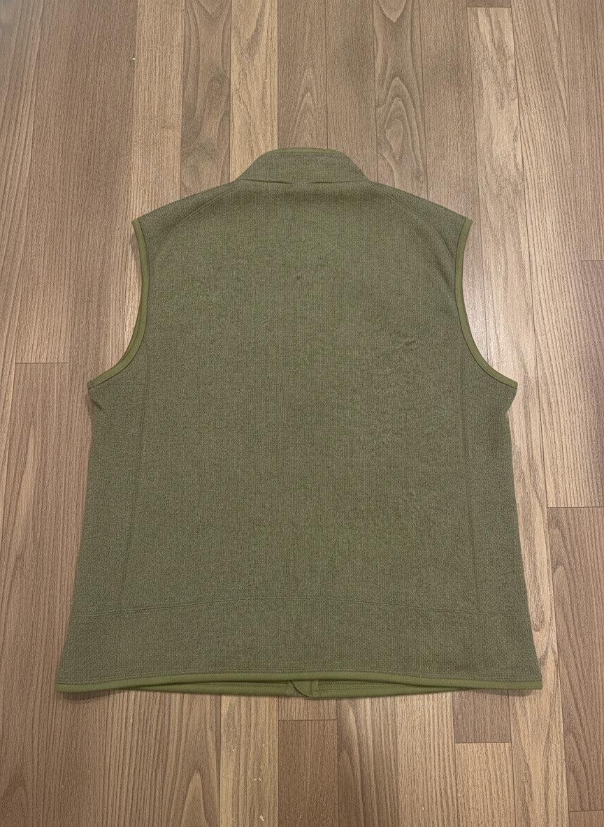 Patagonia Men's Fleece Vest Size L Green Polyester