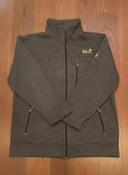 Jack Wolfskin Men's XXL Grey Full Zip Fleece Jacket
