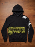 Champion Black Graphic Pullover Hoodie Small – actual item photograph